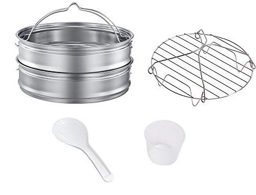 GoWISE High-Pressure Cooker, Measuring Cup, Rack Steam and