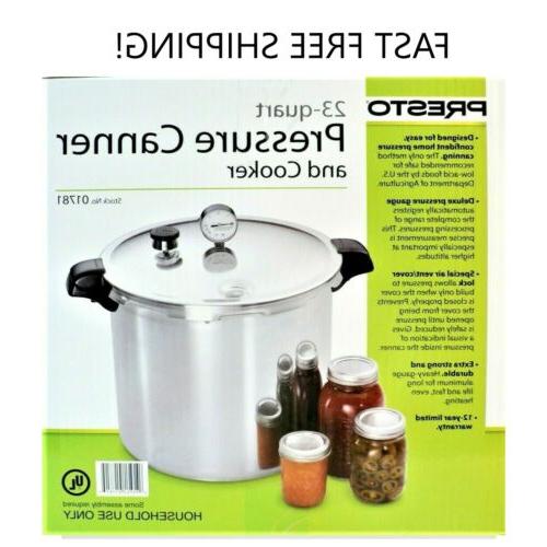 23 quart pressure canner cooker 0178 new