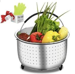 Steamer Insert Set Stainless Steel Strainer Basket Instant P