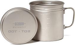 VARGO Titanium Bot 700 Bottle Pot 700 ml Fold Handle Cook Ca